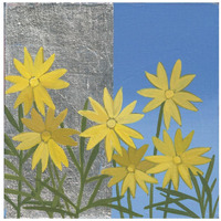 Coreopsis II -Paper Art-20"x20"