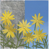 Coreopsis II -Paper Art-32"x32"