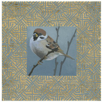 The Sparrow -Paper Art-26"x26"