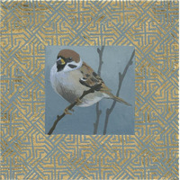 The Sparrow -Paper Art-38"x38"