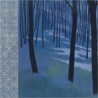 Blue Path to the Edge of the Woods -Paper Art-38"x38"