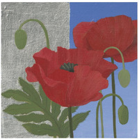 More Poppies -Paper Art-20"x20"