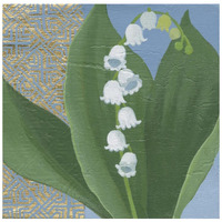 Lilies of the Valley I -Paper Art-20"x20"