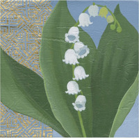 Lilies of the Valley I -Paper Art-38"x38"