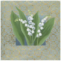 Lilies of the Valley III -Paper Art-20"x20"