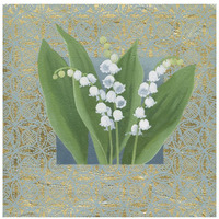 Lilies of the Valley III -Paper Art-26"x26"