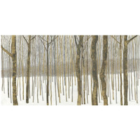 Woods in Winter Gold -Paper Art-50&quotx26"