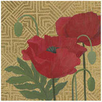 More Poppies with Pattern -Paper Art-20&quotx20"