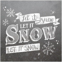 Let it Snow -Paper Art-26"x26"