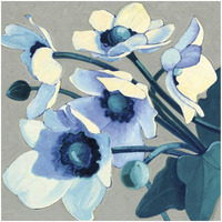 Anemones Japonaises III -Paper Art-32"x32"