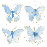 Gilded Butterflies -Paper Art-32"x32"