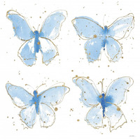 Gilded Butterflies -Paper Art-38"x38"