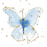 Gilded Butterflies V -Paper Art-38&quotx38"