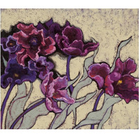 Ruffled Tulips Beige -Paper Art-24"x21.14"