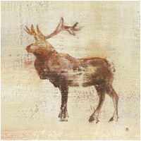 Elk Study -Paper Art-32"x32"