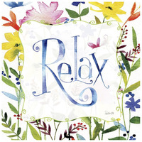 Relax -Paper Art-26"x26"