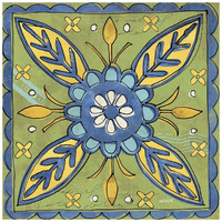 Tuscan Sun Tile III Color -Paper Art-20"x20"