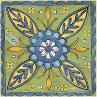 Tuscan Sun Tile III Color -Paper Art-32"x32"