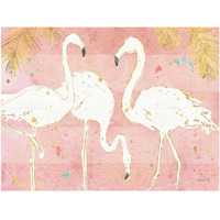 Flamingo Fever IV -Paper Art-34"x26"