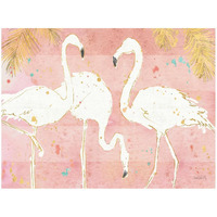 Flamingo Fever IV -Paper Art-50"x38"