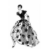 Fifties Fashion II -Paper Art-24.68"x38"