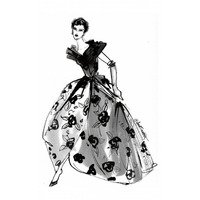 Fifties Fashion II -Paper Art-27.2"x42"