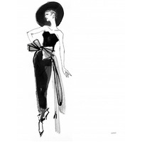 Fifties Fashion IV -Paper Art-22"x26"