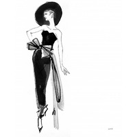 Fifties Fashion IV -Paper Art-30"x37"