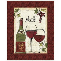 Wine Not I Border -Paper Art-22"x26"