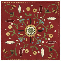 Festive Tiles IV Red WAL - PILLOW -Paper Art-20"x20"