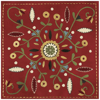 Festive Tiles IV Red WAL - PILLOW -Paper Art-26&quotx26"