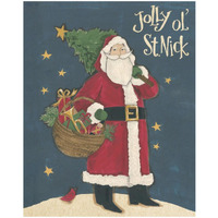 Vintage St.Nick III -Paper Art-18&quotx22"