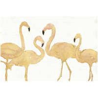 Flamingo Fever I no Splatter Gold -Paper Art-32&quotx22"