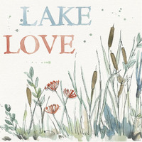 Lakehouse VI Red -Paper Art-38"x38"