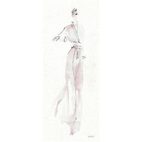 La Fashion IV -Paper Art-18"x42"