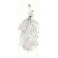 La Fashion II Gray -Paper Art-32"x77"