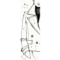 Fashion Strokes V -Paper Art-20"x56"