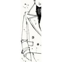 Fashion Strokes V -Paper Art-26"x74"