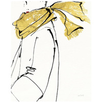 Fashion Strokes II no Splatter -Paper Art-22"x26"