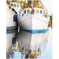 Shrimp Boats Savannah -Paper Art-18"x22"