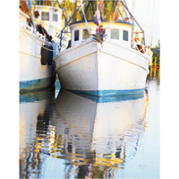 Shrimp Boats Savannah -Paper Art-30&quotx37"