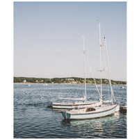 Cape Cod Sailboats -Paper Art-35.2"x42"