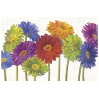 Colorful Gerbera Daisies -Paper Art-20"x14"