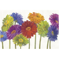 Colorful Gerbera Daisies -Paper Art-32"x22"