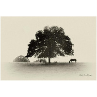 Horses and Trees I -Paper Art-26&quotx18"