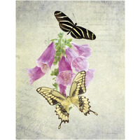 Butterfly Botanical IV -Paper Art-24"x30"