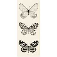 Butterfly - BW Panel II -Paper Art-22&quotx52"