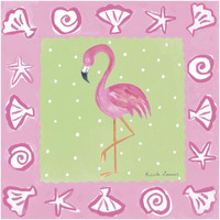 Flamingo Dance II -Paper Art-20"x20"