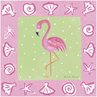 Flamingo Dance II -Paper Art-32"x32"