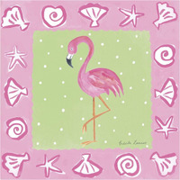 Flamingo Dance II -Paper Art-38"x38"